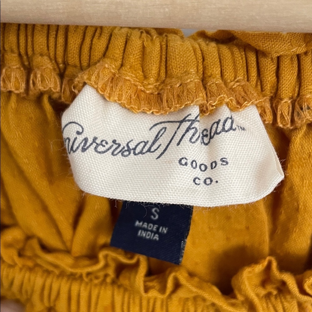 Universal Thread Mustard Eyelet Blouse - Picture 2 of 8